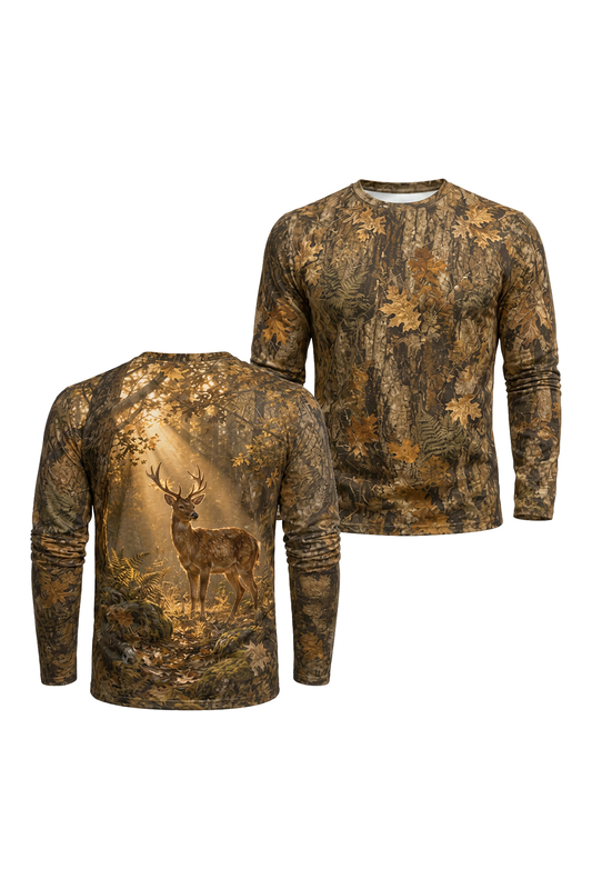 Performance Fishing Long Sleeve - Golden Forest Buck- AOF202 image 1