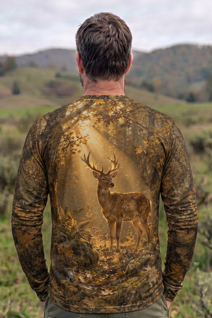 Performance Fishing Long Sleeve - Golden Forest Buck- AOF202 image 2