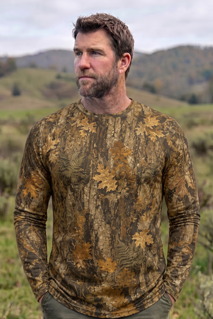 Performance Fishing Long Sleeve - Golden Forest Buck- AOF202 image 3