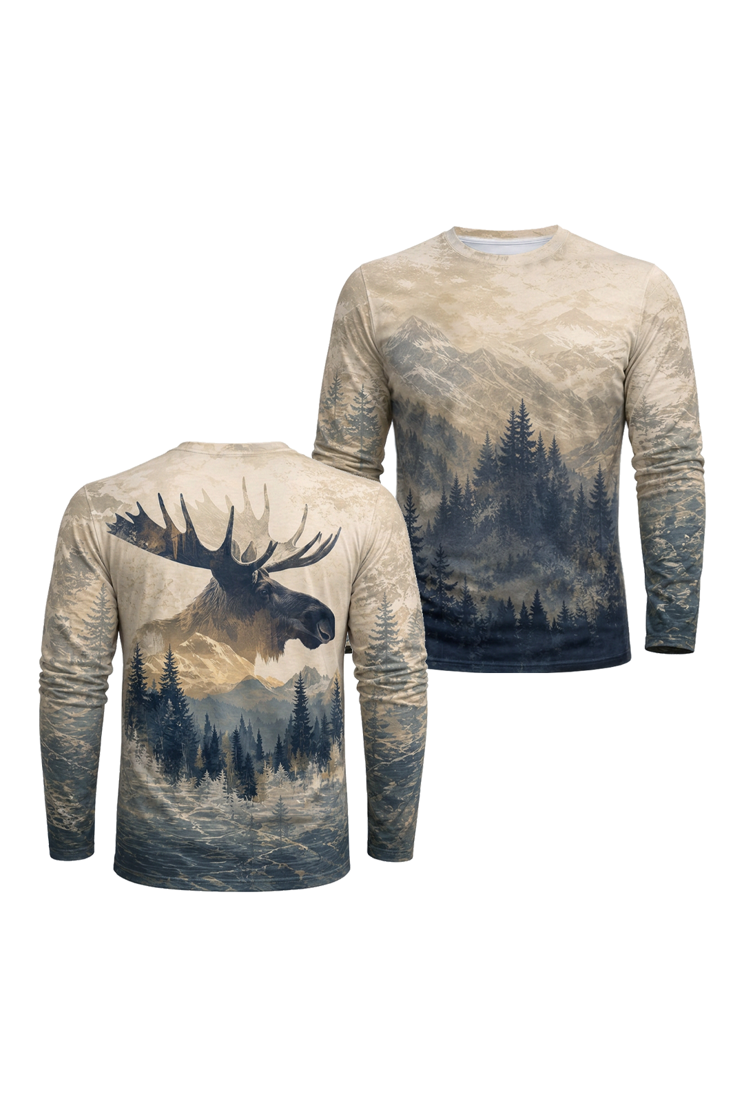 Performance Fishing Long Sleeve - Mountain Moose Heritage- AOF203 image 1