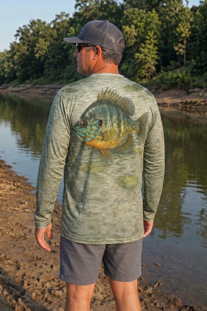 Performance Fishing Long Sleeve - Shallow Pad Pumpkinseed - TBT246 image 2