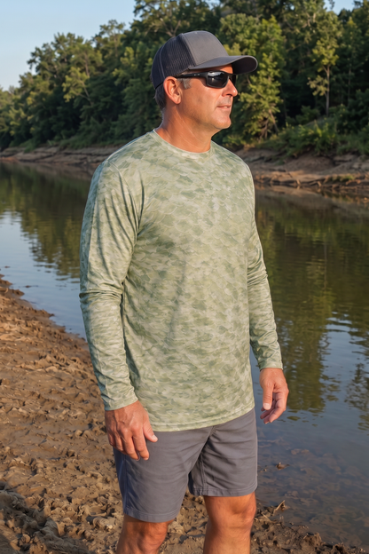 Performance Fishing Long Sleeve - Shallow Pad Pumpkinseed - TBT246 image 3