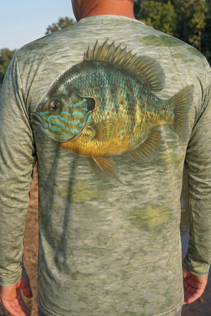 Performance Fishing Long Sleeve - Shallow Pad Pumpkinseed - TBT246 image 4