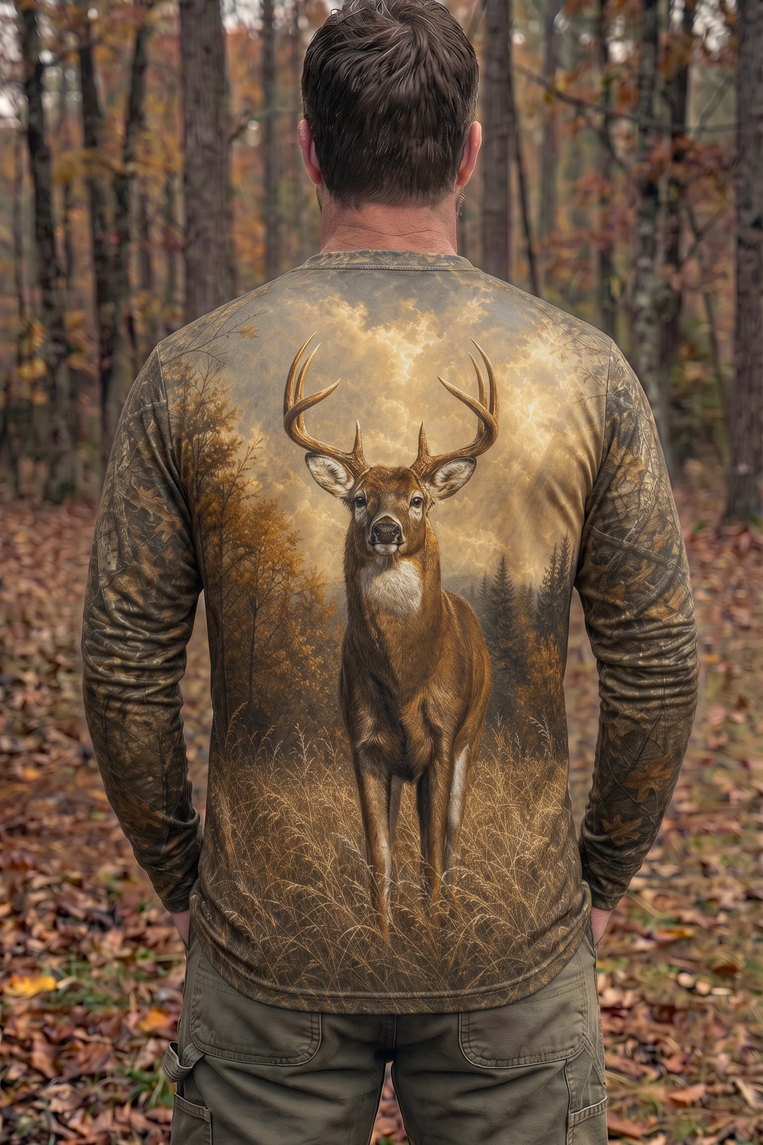 Performance Fishing Long Sleeve - Prairie Stag Sunrise- AOF204 image 2
