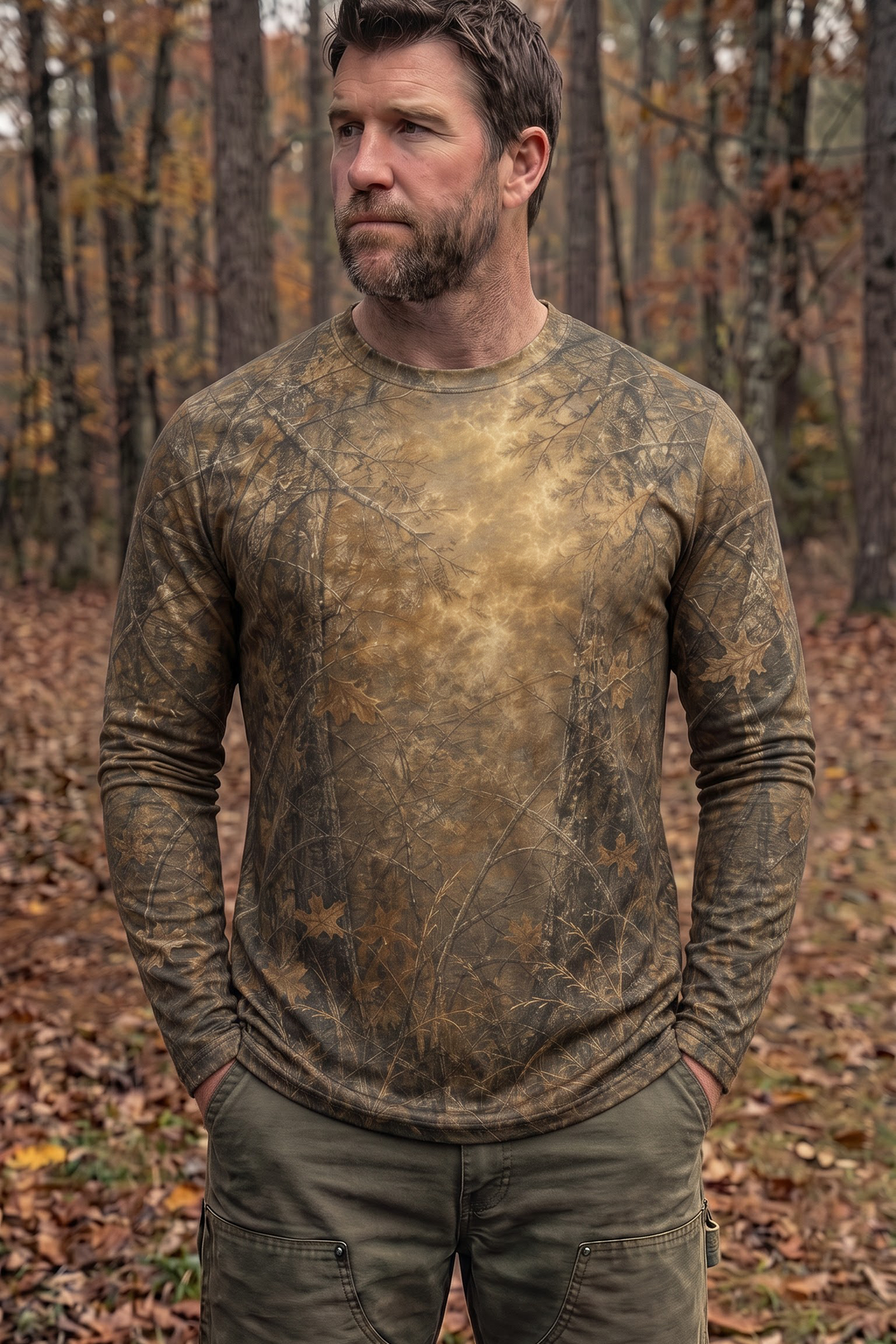 Performance Fishing Long Sleeve - Prairie Stag Sunrise- AOF204 image 3