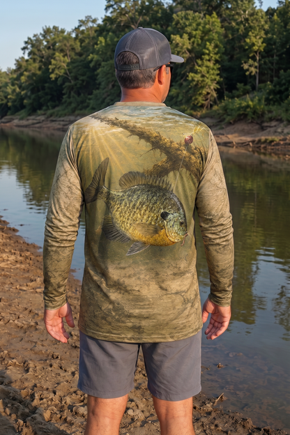 Performance Fishing Long Sleeve - Sunlit Timber Bluegill - TBT248 image 2