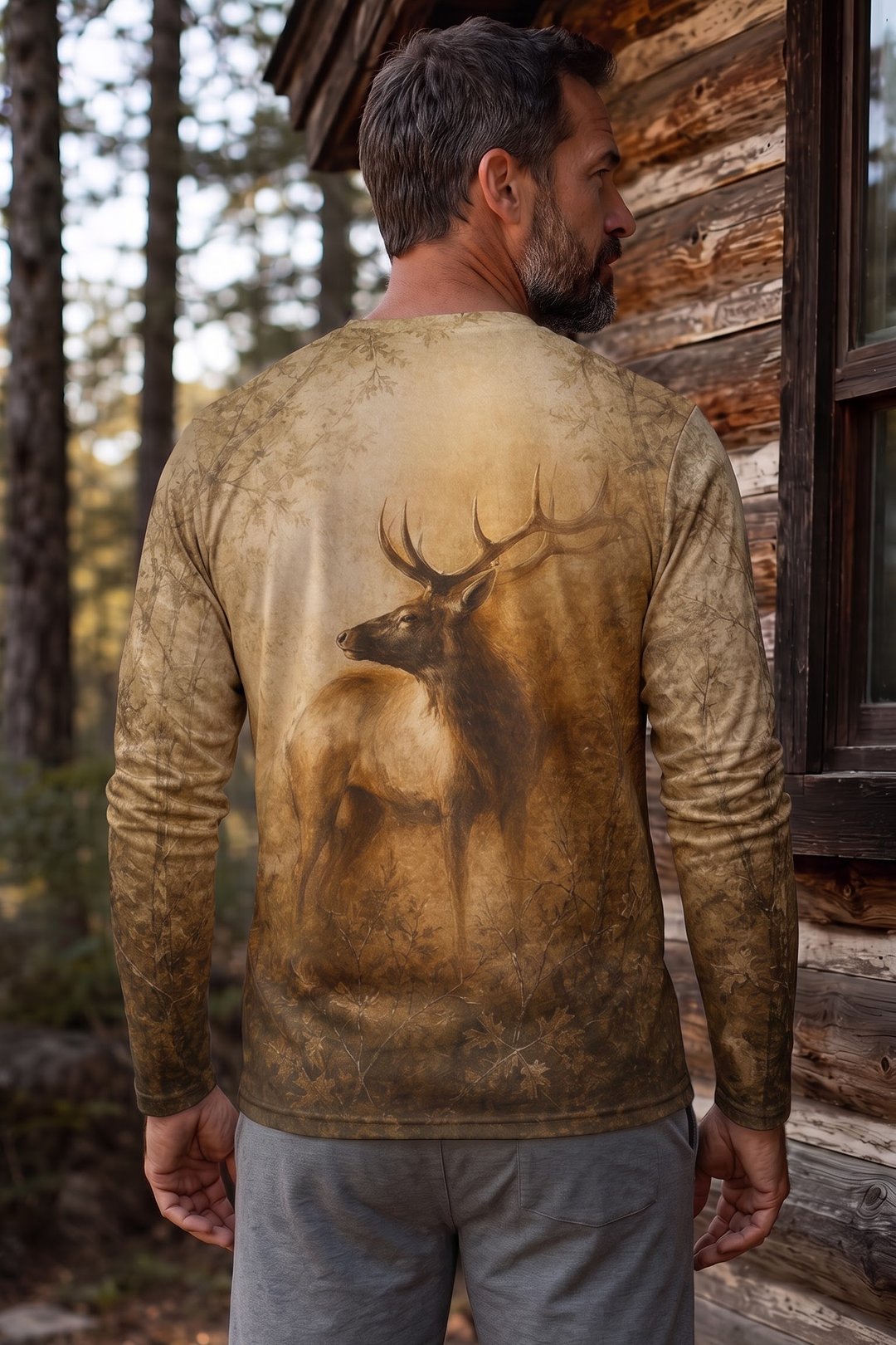 Performance Fishing Long Sleeve - Silent Timber Monarch - AOF206 image 2