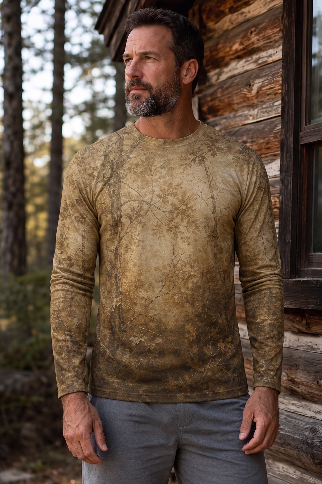Performance Fishing Long Sleeve - Silent Timber Monarch - AOF206 image 3