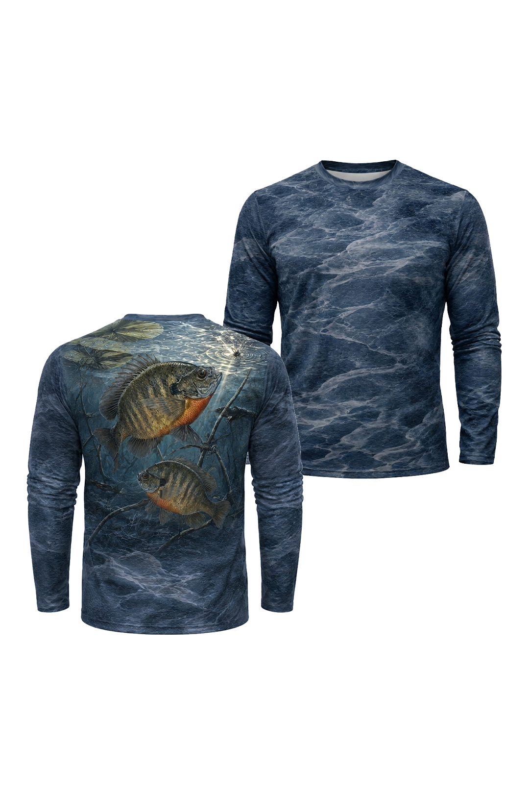 Performance Fishing Long Sleeve - Dusk Ripple Bluegill - TBT249 image 1