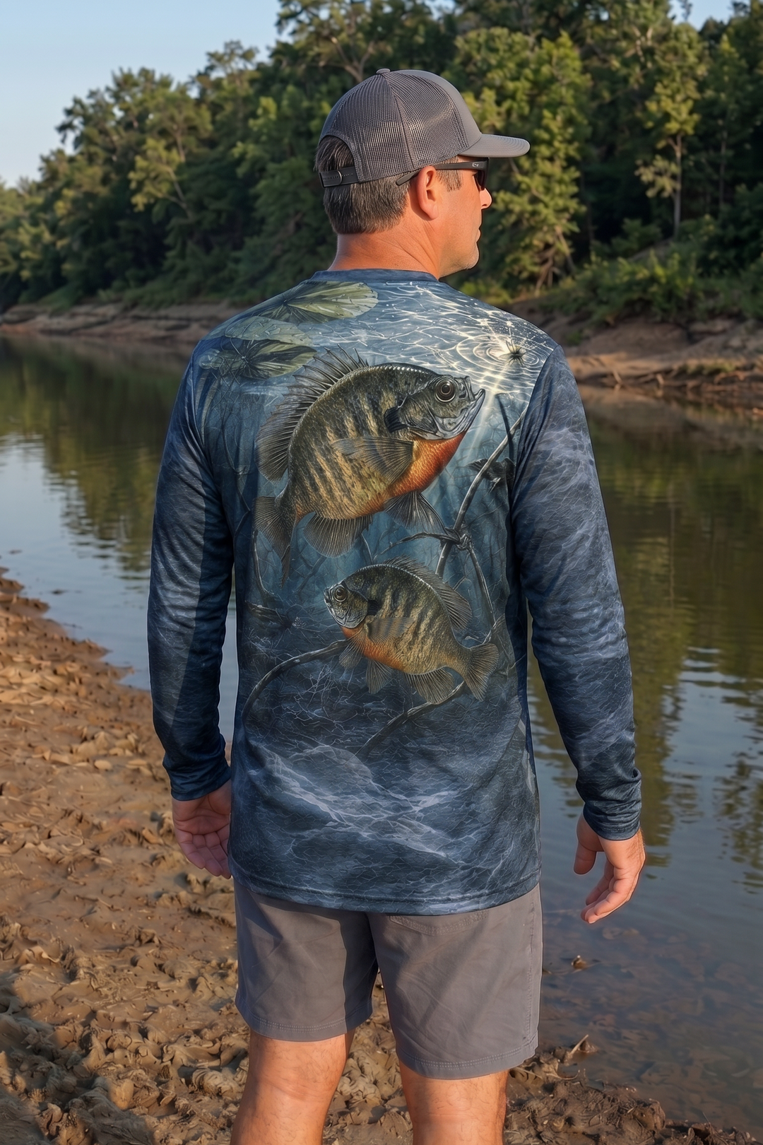 Performance Fishing Long Sleeve - Dusk Ripple Bluegill - TBT249 image 2