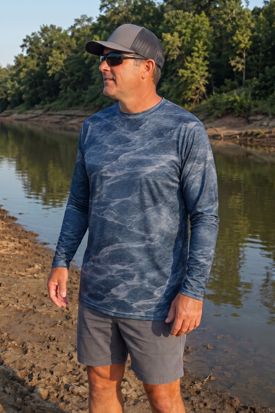 Performance Fishing Long Sleeve - Dusk Ripple Bluegill - TBT249 image 3