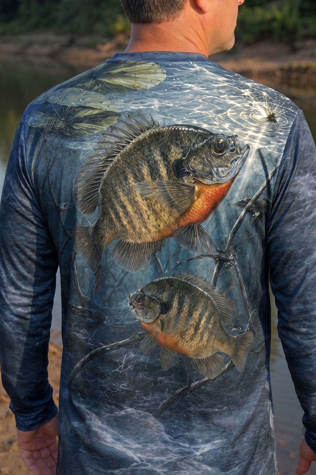 Performance Fishing Long Sleeve - Dusk Ripple Bluegill - TBT249 image 4