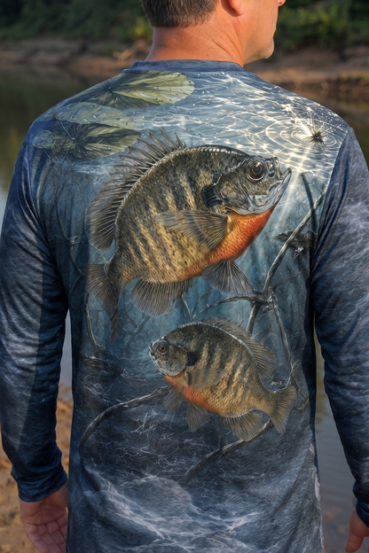Performance Fishing Long Sleeve - Dusk Ripple Bluegill - TBT249 image 4