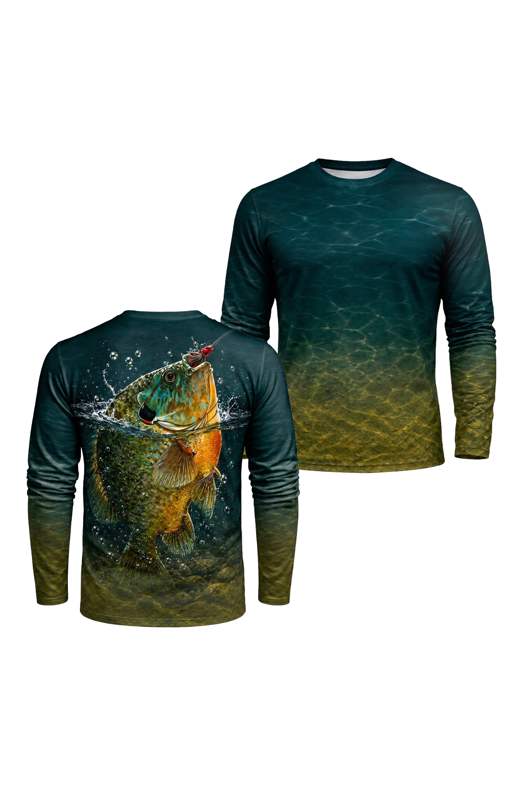 Performance Fishing Long Sleeve - River Breach Pumpkinseed - TBT250 image 1