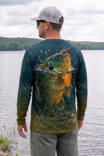 Performance Fishing Long Sleeve - River Breach Pumpkinseed - TBT250 image 2
