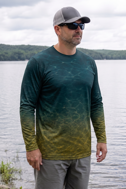 Performance Fishing Long Sleeve - River Breach Pumpkinseed - TBT250 image 3