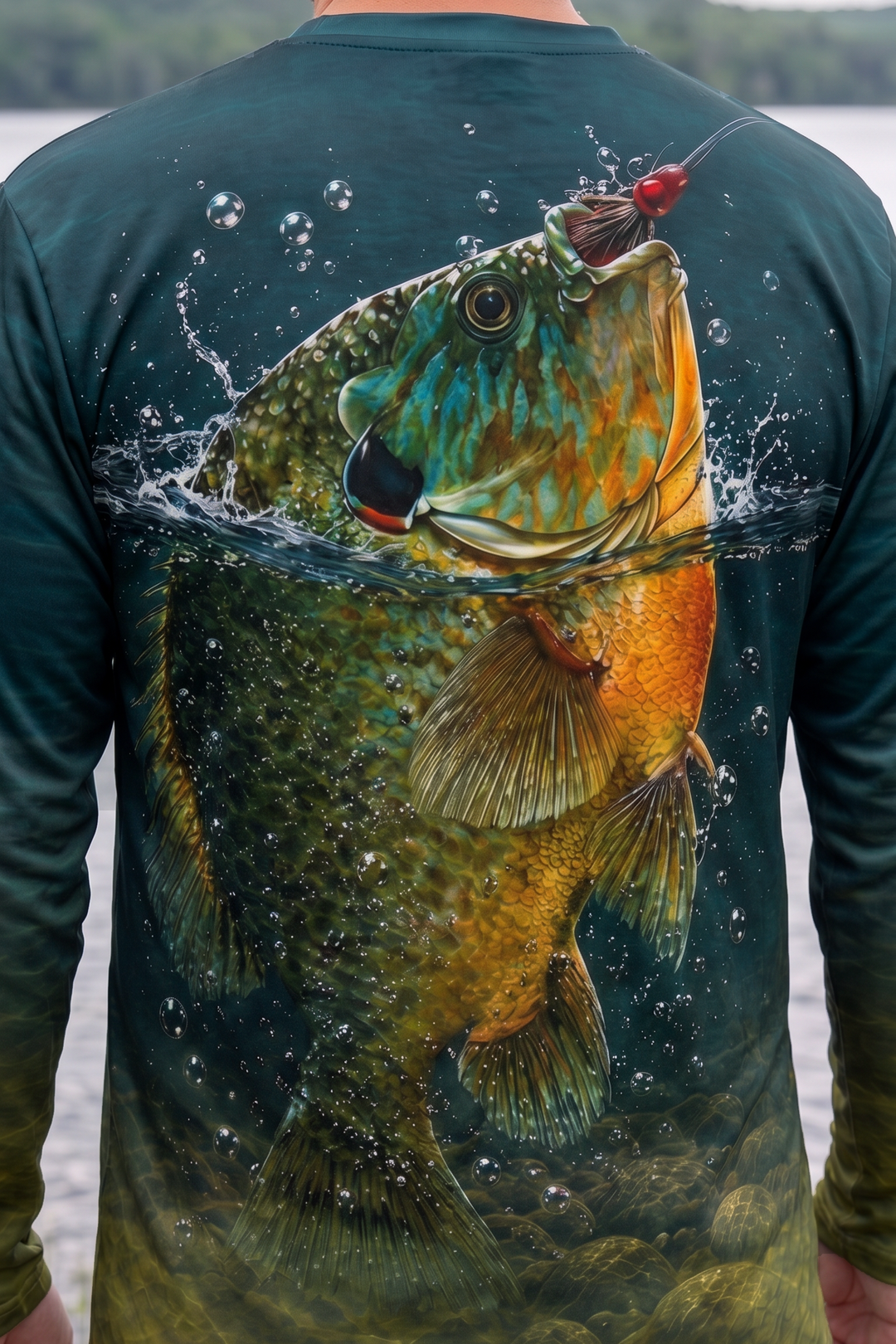 Performance Fishing Long Sleeve - River Breach Pumpkinseed - TBT250 image 4