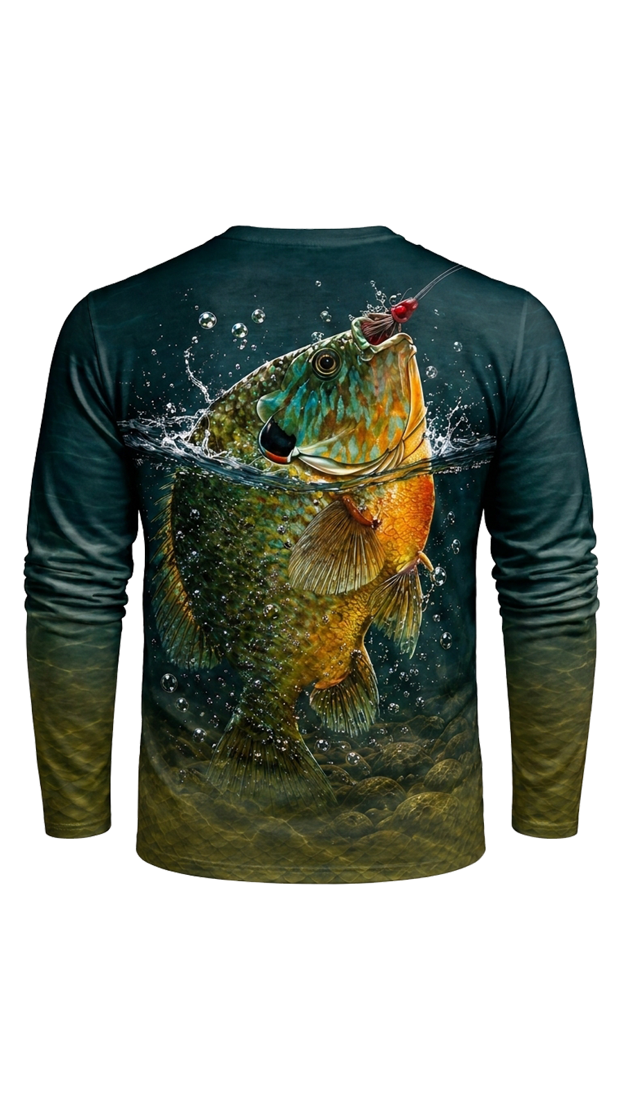 Performance Fishing Long Sleeve - River Breach Pumpkinseed - TBT250 image 5