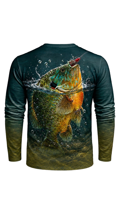 Performance Fishing Long Sleeve - River Breach Pumpkinseed - TBT250 image 5