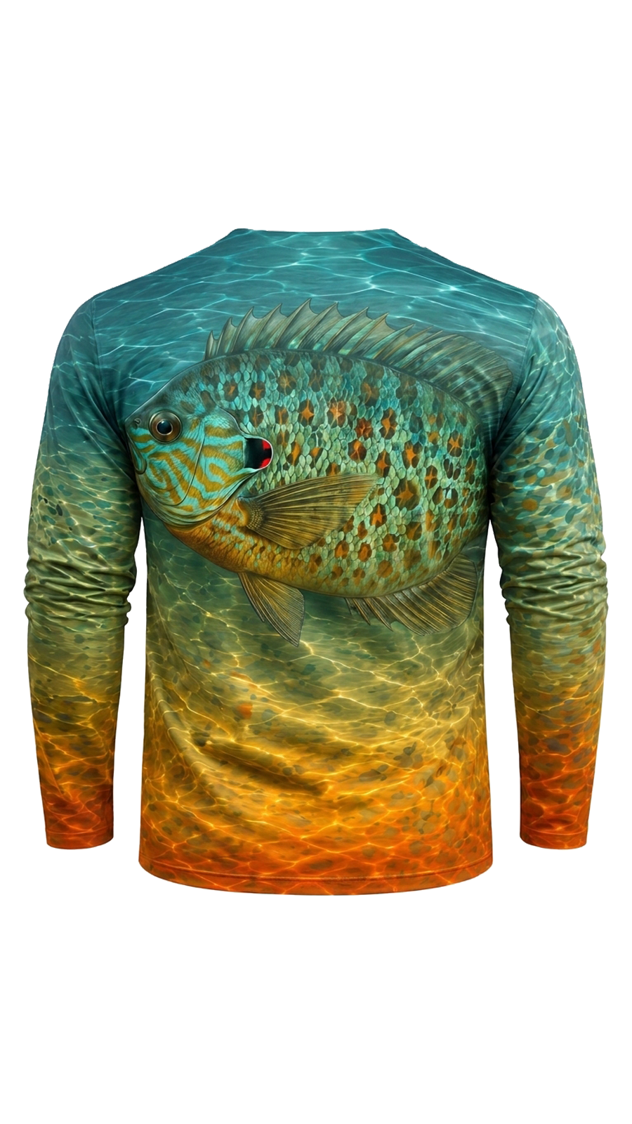 Performance Fishing Long Sleeve - Amber Ripple Pumpkinseed - TBT251 image 5