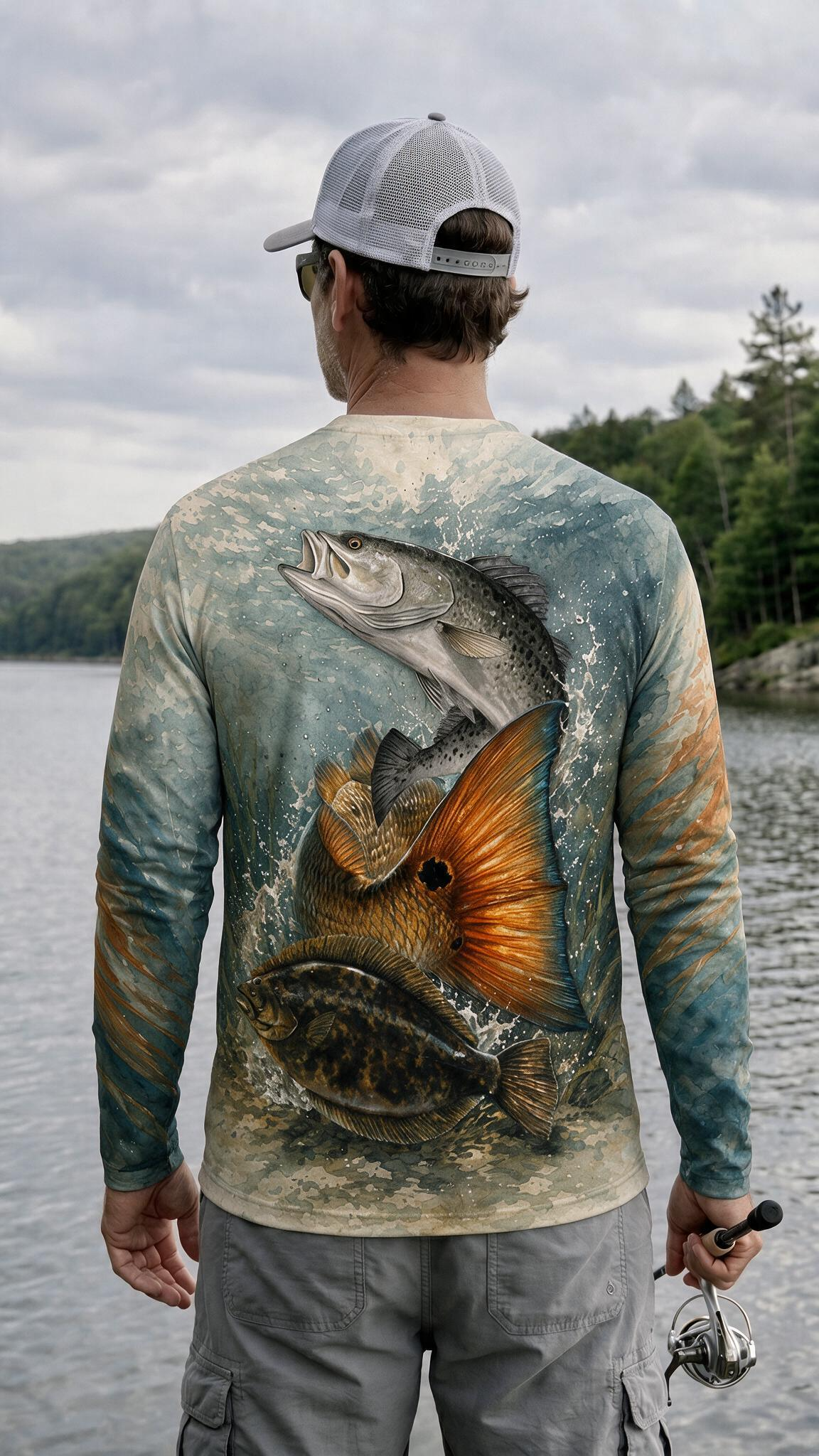 Performance Fishing Long Sleeve - Coastal Grand Slam - AOF208 image 2
