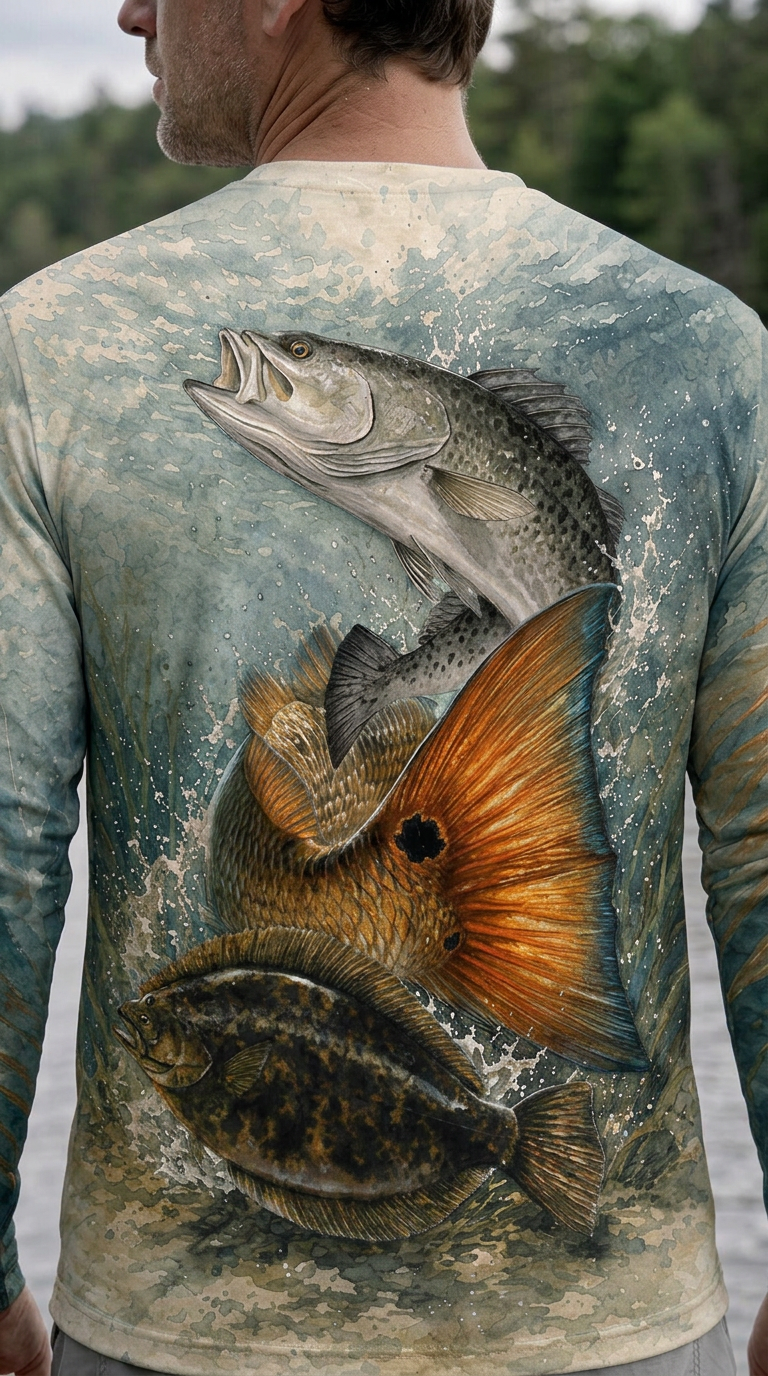 Performance Fishing Long Sleeve - Coastal Grand Slam - AOF208 image 4