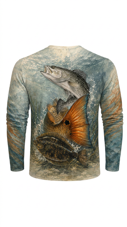 Performance Fishing Long Sleeve - Coastal Grand Slam - AOF208 image 6