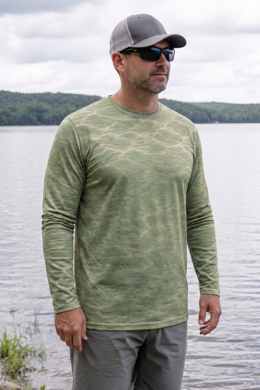 Performance Fishing Long Sleeve - Sunlit Grass Perch - TBT252 image 3