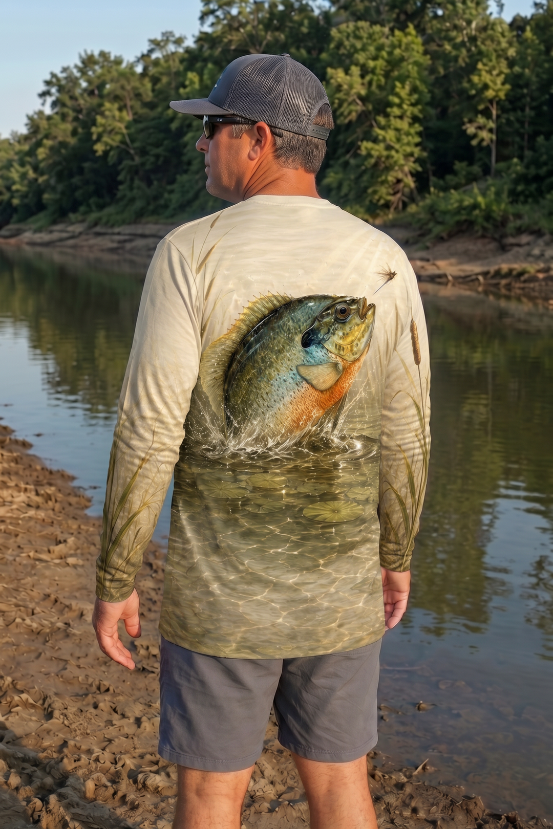 Performance Fishing Long Sleeve - Marsh Breach Bluegill - TBT253 image 2