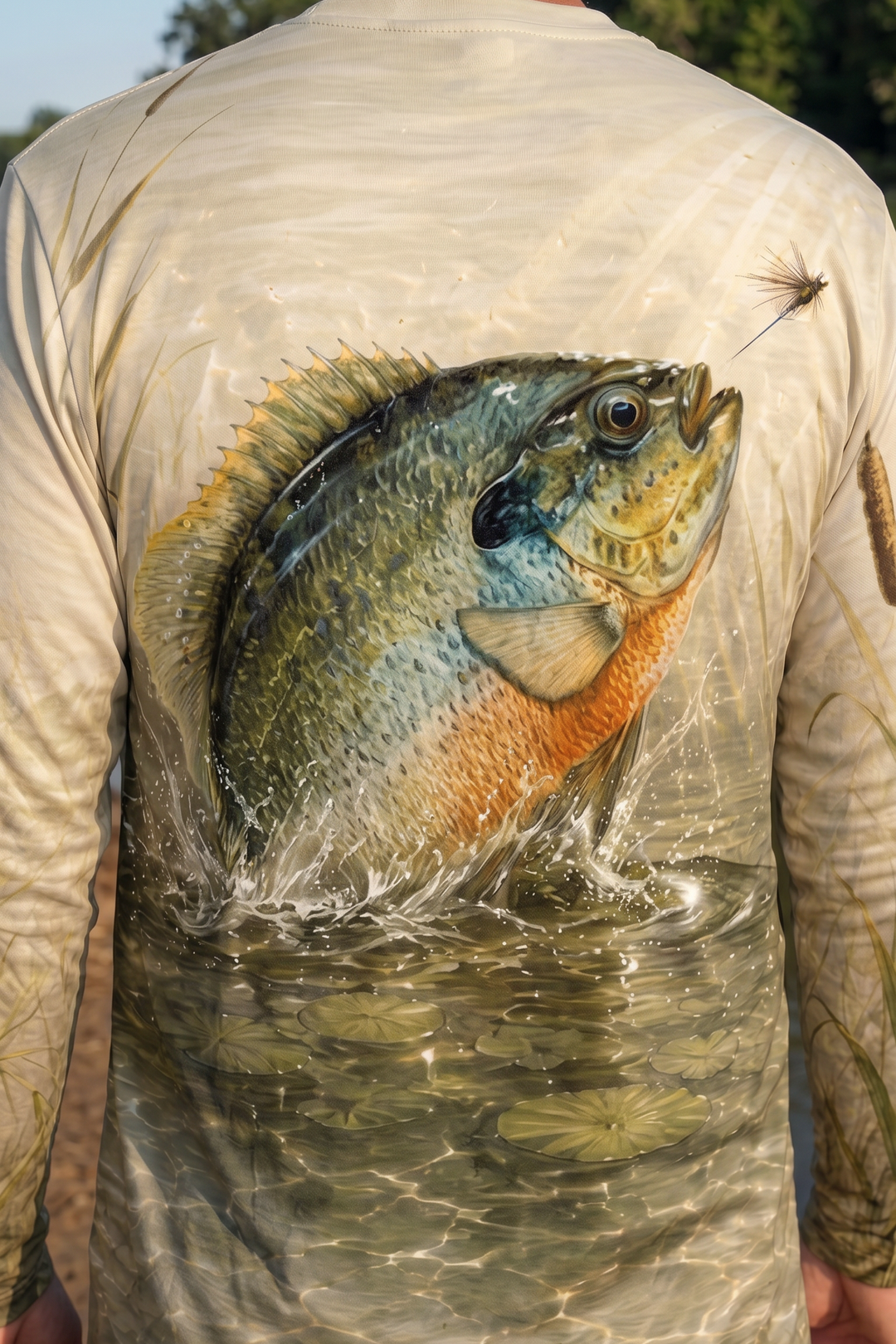 Performance Fishing Long Sleeve - Marsh Breach Bluegill - TBT253 image 4
