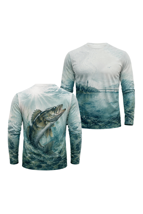 Performance Fishing Long Sleeve - Northern Depths Walleye - ULS310V image 1