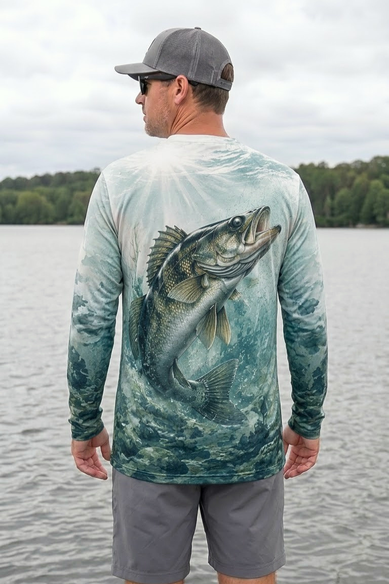 Performance Fishing Long Sleeve - Northern Depths Walleye - ULS310V image 2