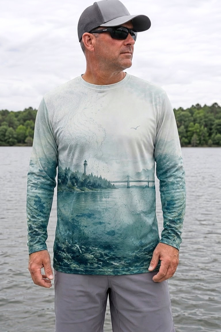 Performance Fishing Long Sleeve - Northern Depths Walleye - ULS310V image 3