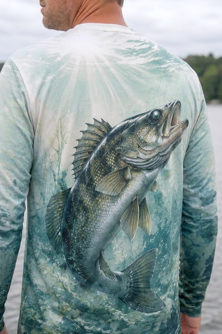 Performance Fishing Long Sleeve - Northern Depths Walleye - ULS310V image 4