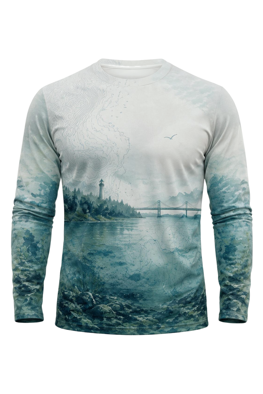 Performance Fishing Long Sleeve - Northern Depths Walleye - ULS310V image 6
