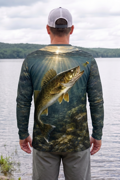 Performance Fishing Long Sleeve - Deep Breach Walleye - TBT255 image 2