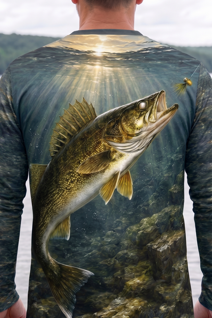 Performance Fishing Long Sleeve - Deep Breach Walleye - TBT255 image 4