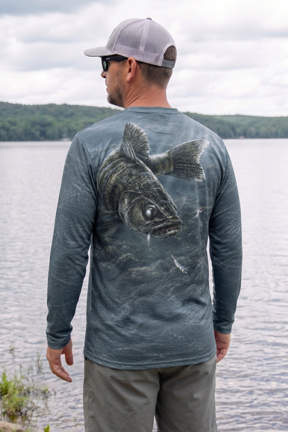 Performance Fishing Long Sleeve - Dusk Chaser Walleye - TBT256 image 2