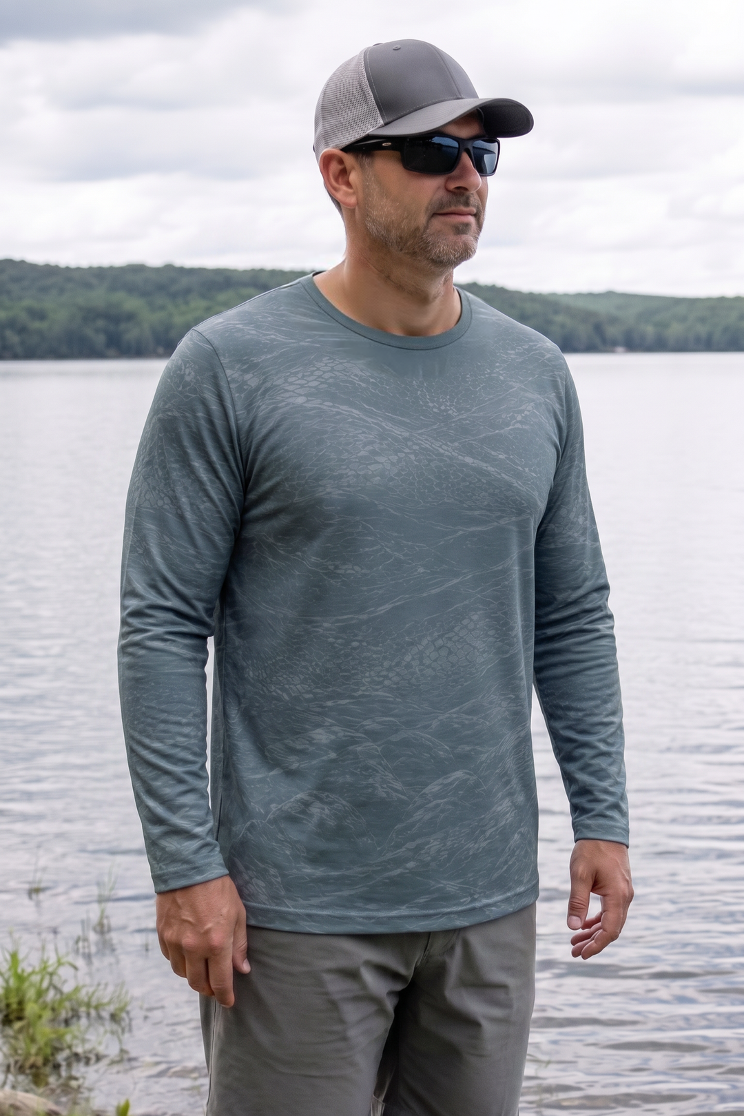Performance Fishing Long Sleeve - Dusk Chaser Walleye - TBT256 image 3