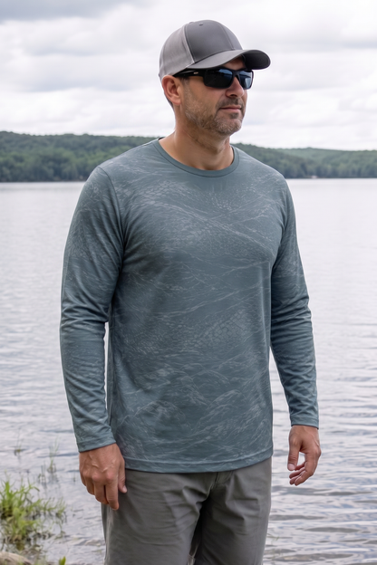Performance Fishing Long Sleeve - Dusk Chaser Walleye - TBT256 image 3