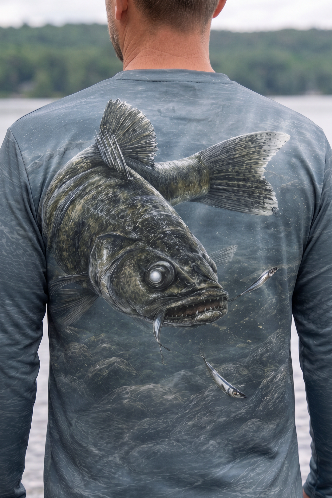 Performance Fishing Long Sleeve - Dusk Chaser Walleye - TBT256 image 4