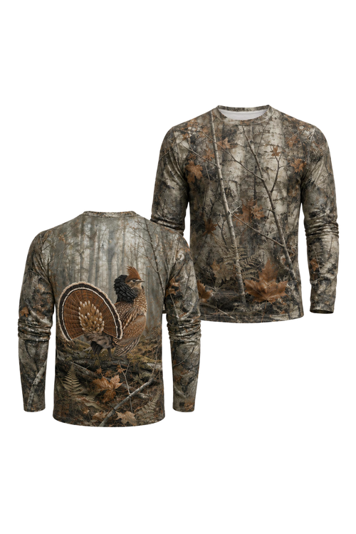 Performance Hunting Long Sleeve - Ruffed Grouse Drummer - ULS313V image 1
