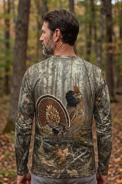 Performance Hunting Long Sleeve - Ruffed Grouse Drummer - ULS313V image 2