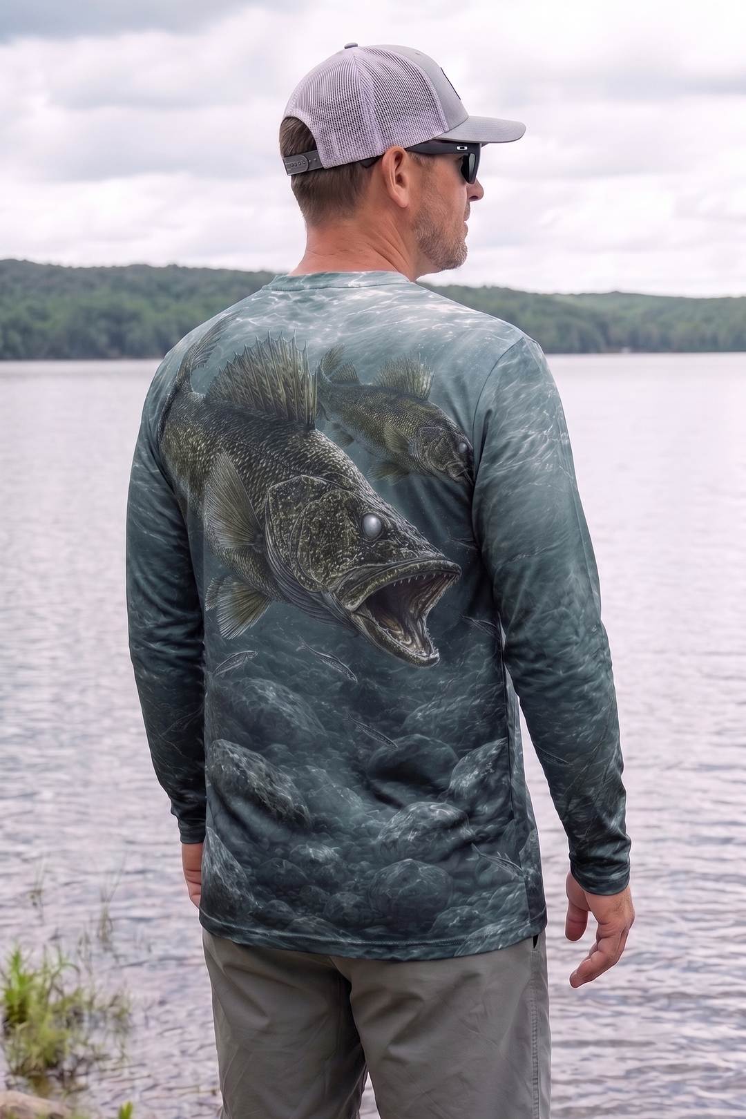 Performance Fishing Long Sleeve - Deep Rock Walleye - TBT257 image 2