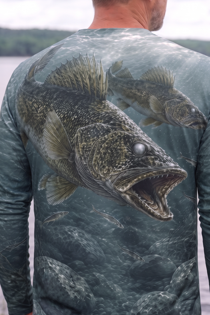 Performance Fishing Long Sleeve - Deep Rock Walleye - TBT257 image 4