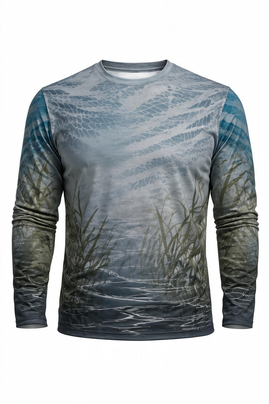 Performance Hunting Long Sleeve - Blue-winged Marshline Teal - ULS314V image 6