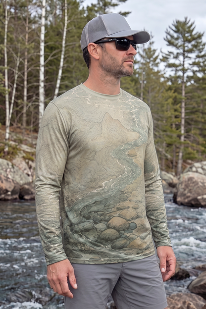 Performance Fishing Long Sleeve - Alpine Stream Trout - TBT258 image 3