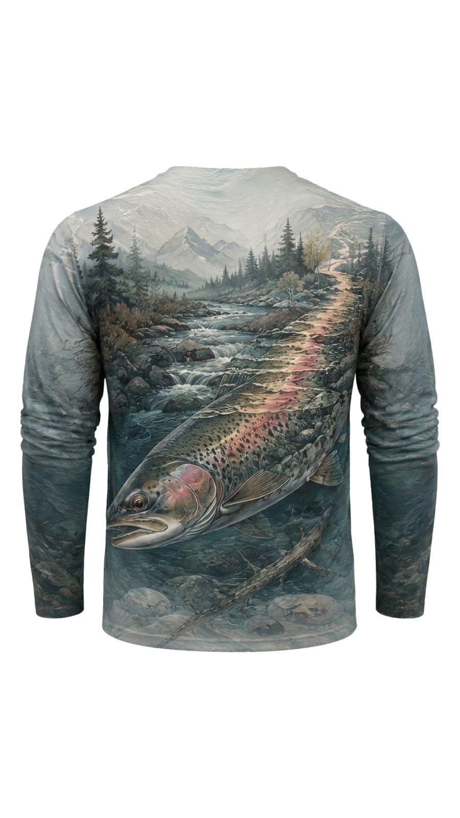 Performance Fishing Long Sleeve - Glacier Creek Trout - TBT259 image 5