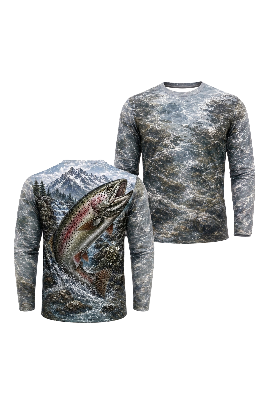 Performance Fishing Long Sleeve - Glacier Leap Trout - TBT260 image 1