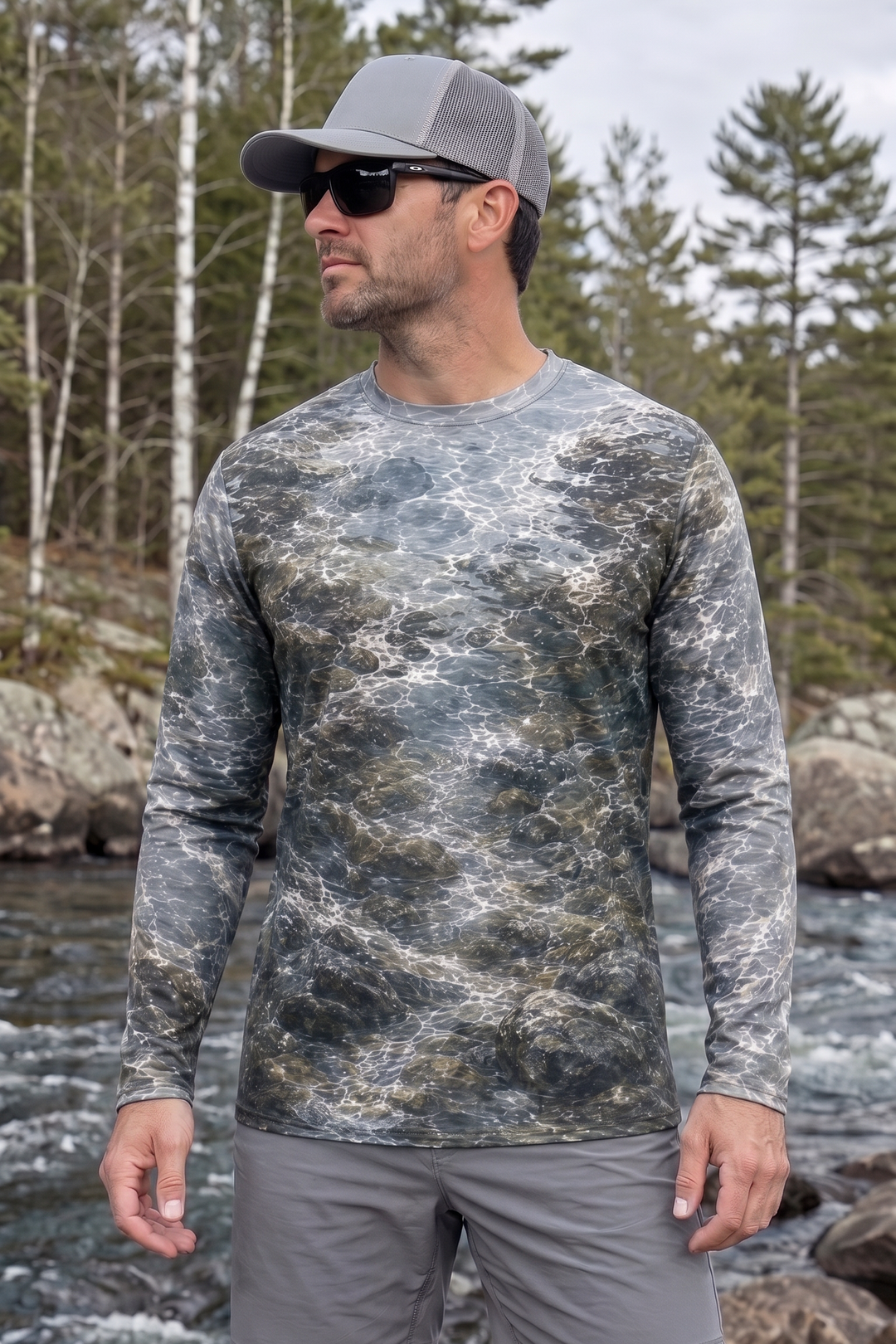 Performance Fishing Long Sleeve - Glacier Leap Trout - TBT260 image 3